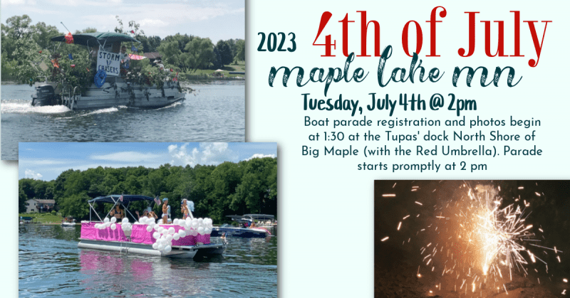 2023 Maple Lake Boat Parade